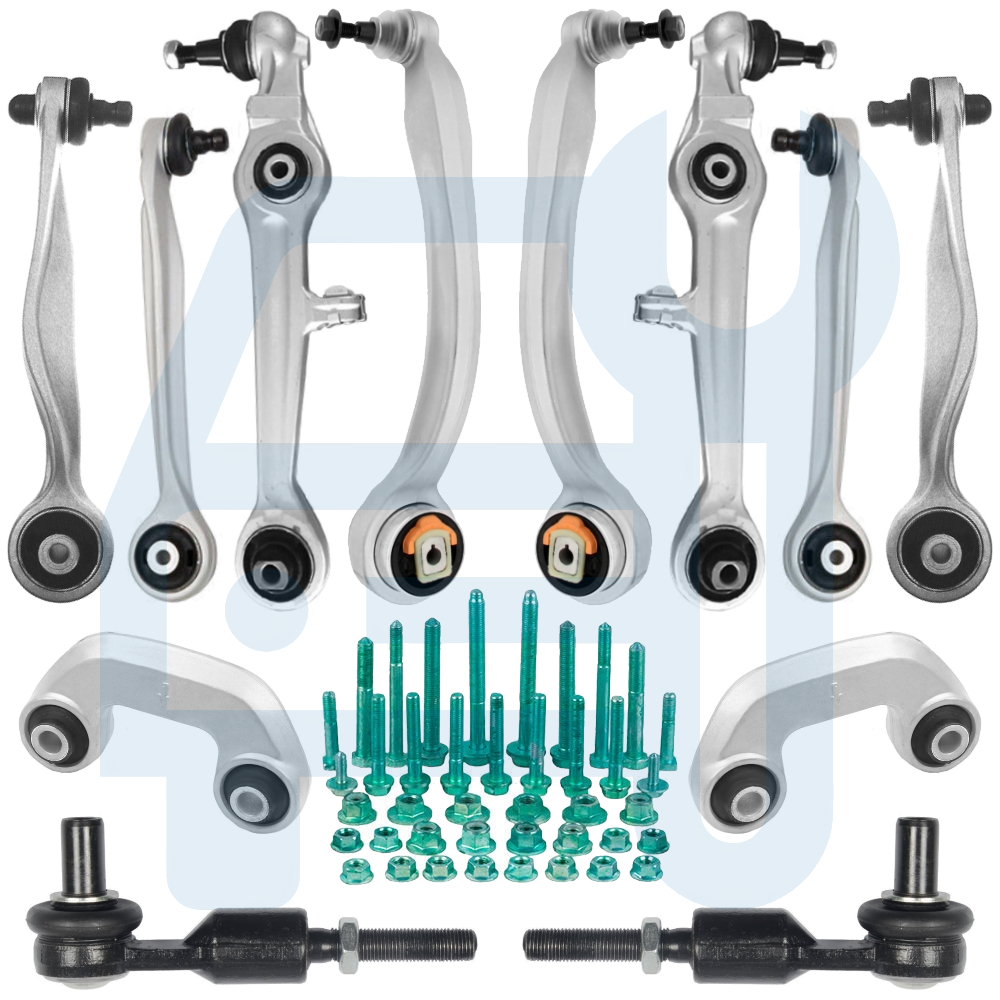 Kit Réparation Bras de Suspension Essieu Avant 14 Pièces pour Audi A4 B6 B7