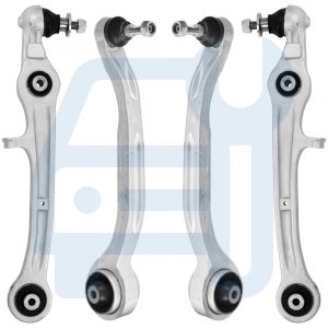 Kit Triangle Bras de Suspension Avant 4 Pieces pour Audi A6 C6 Allroad 4FH