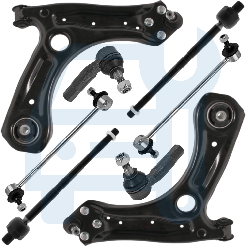 AUDI A1 8X TRIANGLE BRAS DE SUSPENSION ROTULE BIELLETTE BARRE STAB AVANT 10 PCS