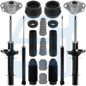 AUDI A3 8L 96-03 AMORTISSEURS GAZ AVANT ARRIÈRE COUPELLES BUTÉE DE PROTECTION