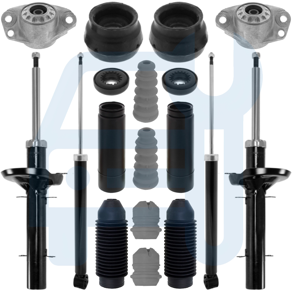 AUDI A3 8L 96-03 AMORTISSEURS GAZ AVANT ARRIÈRE COUPELLES BUTÉE DE PROTECTION