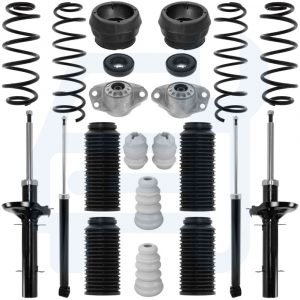 Audi A3 8L Kit Amortisseurs Gaz Coupelles Butée Ressorts Soufflet Avant Arrière