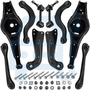 Kit Triangle Bras de Suspension Arrière 10 Pièces pour VW Golf 5 6 Tiguan Touran 1T