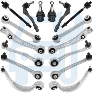 Kit Triangle Bras de Suspension Avant 16 Pièces pour Audi A4 8K B8 A5 8T Q5 8R