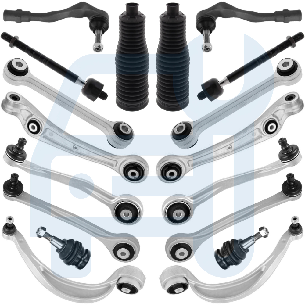 Kit Triangle Bras de Suspension Avant 18 Pièces pour Audi A4 8K B8 A5 8T Q5 8R