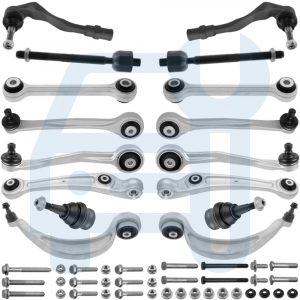 Kit Triangle Bras de Suspension Avant 24 Pièces pour Audi A4 8K B8 A5 8T Q5 8R
