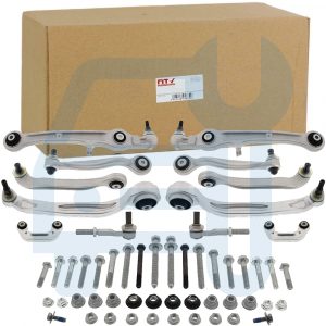 Kit Triangle Bras de Suspension Avant 14 Pieces pour Audi A6 C6 Allroad 4FH