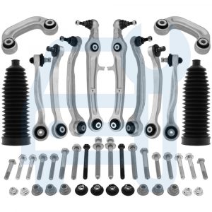 Kit Triangle Bras de Suspension Avant 16 Pieces pour Audi A6 C6 Allroad 4FH