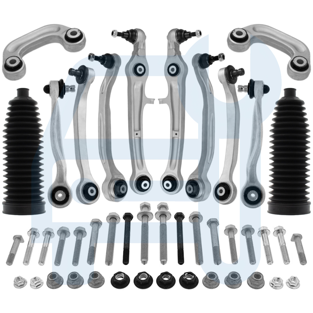 Kit Triangle Bras de Suspension Avant 16 Pieces pour Audi A6 C6 Allroad 4FH