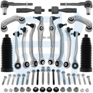 Kit Triangle Bras de Suspension Avant 22 Pieces pour Audi A6 C6 Allroad 4FH