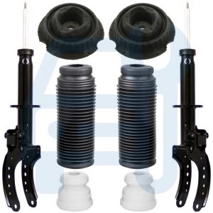 Kit Amortisseurs Coupelles Soufflet Avant pour Audi Q7 4L VW Touareg 7L
