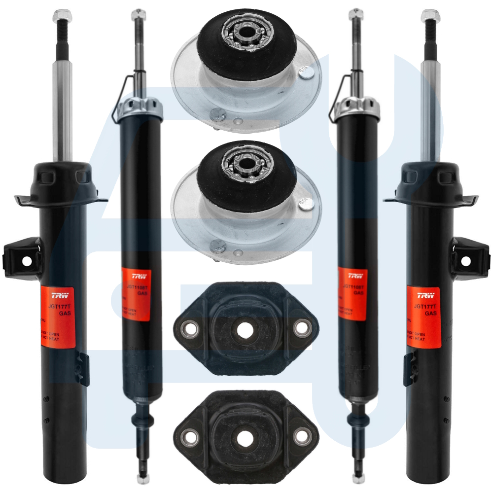 BMW Serie 1 E81 E82 E87 E88 Kit Amortisseurs Avant Arrière Coupelles Silent Bloc