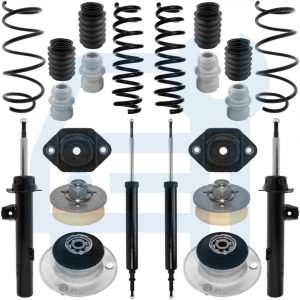 BMW 3 E90 E91 E92 E93 Amortisseurs Gaz Ressorts Soufflets Coupelle Avant Arrière