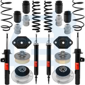 Amortisseurs Gaz Ressorts Soufflets Coupelle Avant Arrière pour BMW Série 1 E81 E82 E87 E88