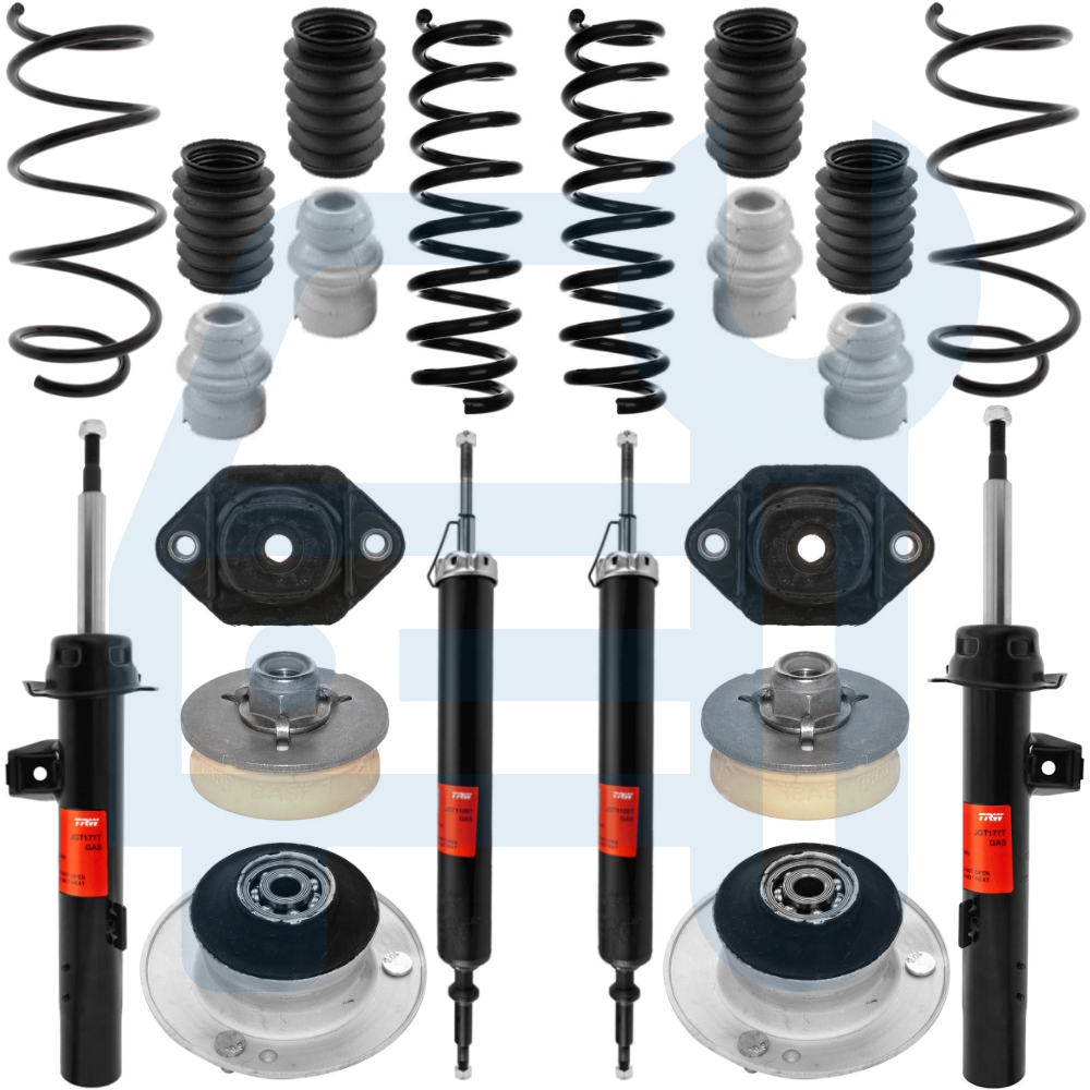 Amortisseurs Gaz Ressorts Soufflets Coupelle Avant Arrière pour BMW Série 1 E81 E82 E87 E88