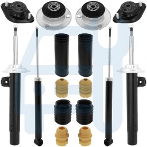 BMW 3 E46 318D 320D 330D KIT AMORTISSEURS A GAZ COUPELLES BUTÉE AVANT & ARRIÈRE