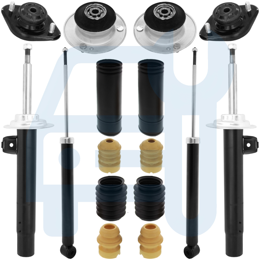 BMW 3 E46 318D 320D 330D KIT AMORTISSEURS A GAZ COUPELLES BUTÉE AVANT & ARRIÈRE