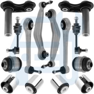 BMW 5 E60 E61 Xdrive Kit Bras De Suspension Biellette Silent Bloc Fusee Arrière