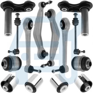 BMW 7 E65 E66 Kit Bras De Suspension Rotule Biellette Barre Stab Fusée Arrière