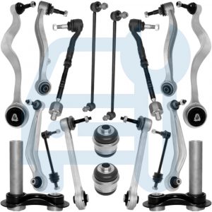 BMW 7 E65 E66 Kit Bras De Suspension Rotule Biellette Barre Stab Avant Arrière