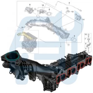 BMW 5 F10 F11 G30 G31 520D 525D Tube Collecteur Admission Air Tubulure B47 2.0D