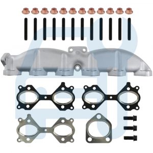 BMW SERIE 5 E60 E61 525D 530D KIT COLLECTEUR D'ECHAPPEMENT FONTE MOTEUR M57 3.0D