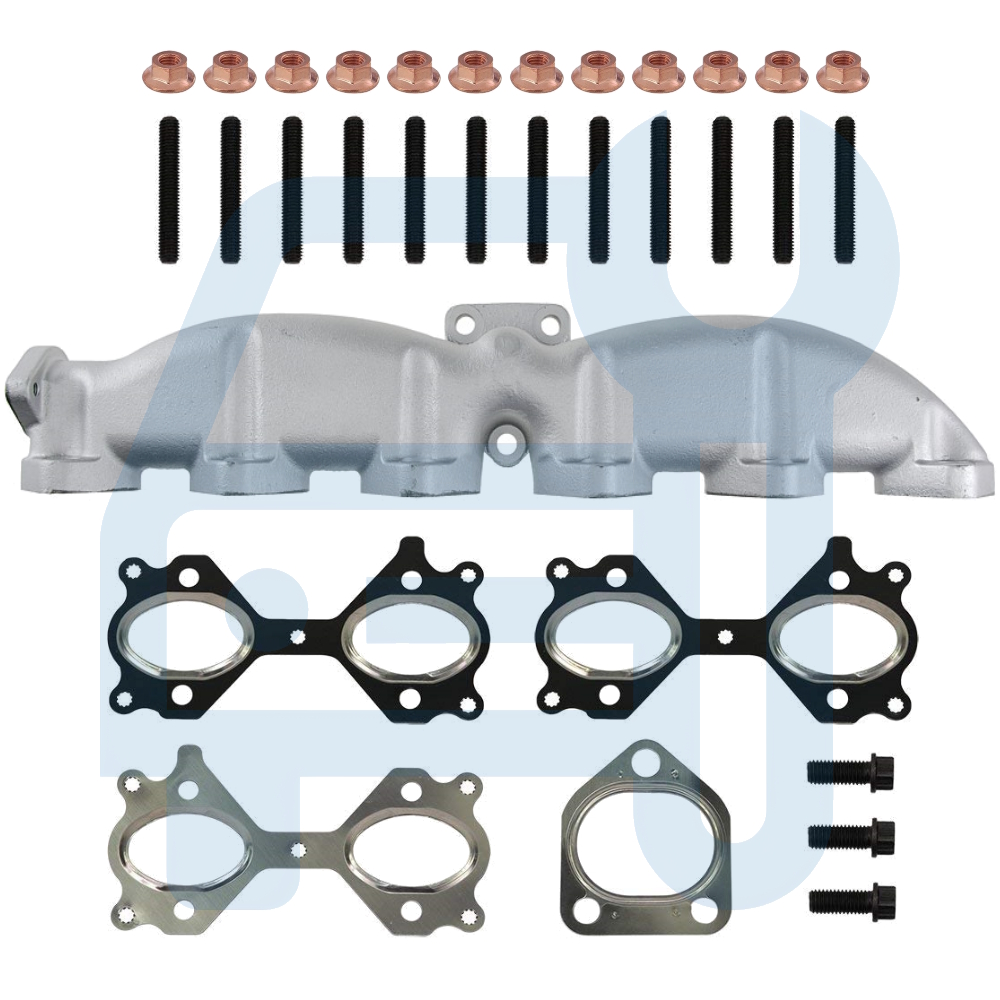 BMW SERIE 5 E60 E61 525D 530D KIT COLLECTEUR D'ECHAPPEMENT FONTE MOTEUR M57 3.0D