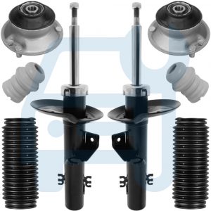 BMW X3 E83 Kit Amortisseurs Gaz Butée Coupelles Soufflet Protection Essieu Avant