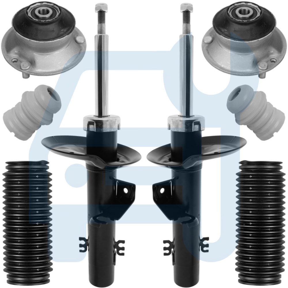 BMW X3 E83 Kit Amortisseurs Gaz Butée Coupelles Soufflet Protection Essieu Avant