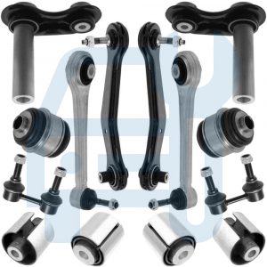 Kit Triangle Bras De Suspension Silent Bloc Fusée Arrière 14 Pièces pour BMW X5 E53