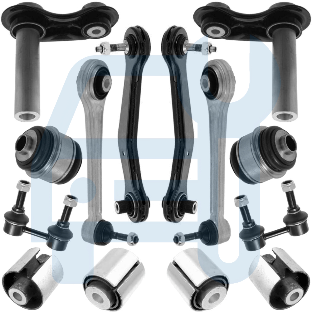 Kit Triangle Bras De Suspension Silent Bloc Fusée Arrière 14 Pièces pour BMW X5 E53