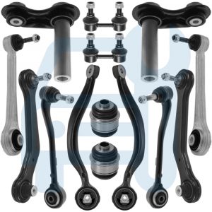 Kit Triangle Bras de Suspension Avant et Arrière 14 Pièces pour BMW X5 E53