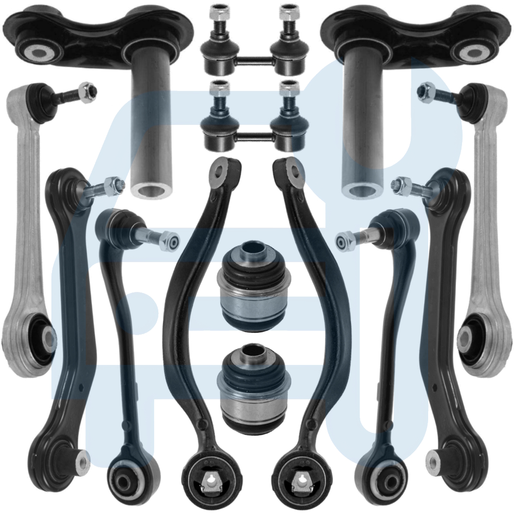 Kit Triangle Bras de Suspension Avant et Arrière 14 Pièces pour BMW X5 E53