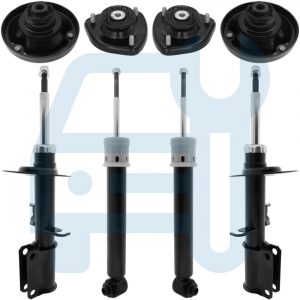 BMW X5 E53 98-06 Kit Amortisseur Coupelles Avant Arrière D'Amortisseur 8 Pieces