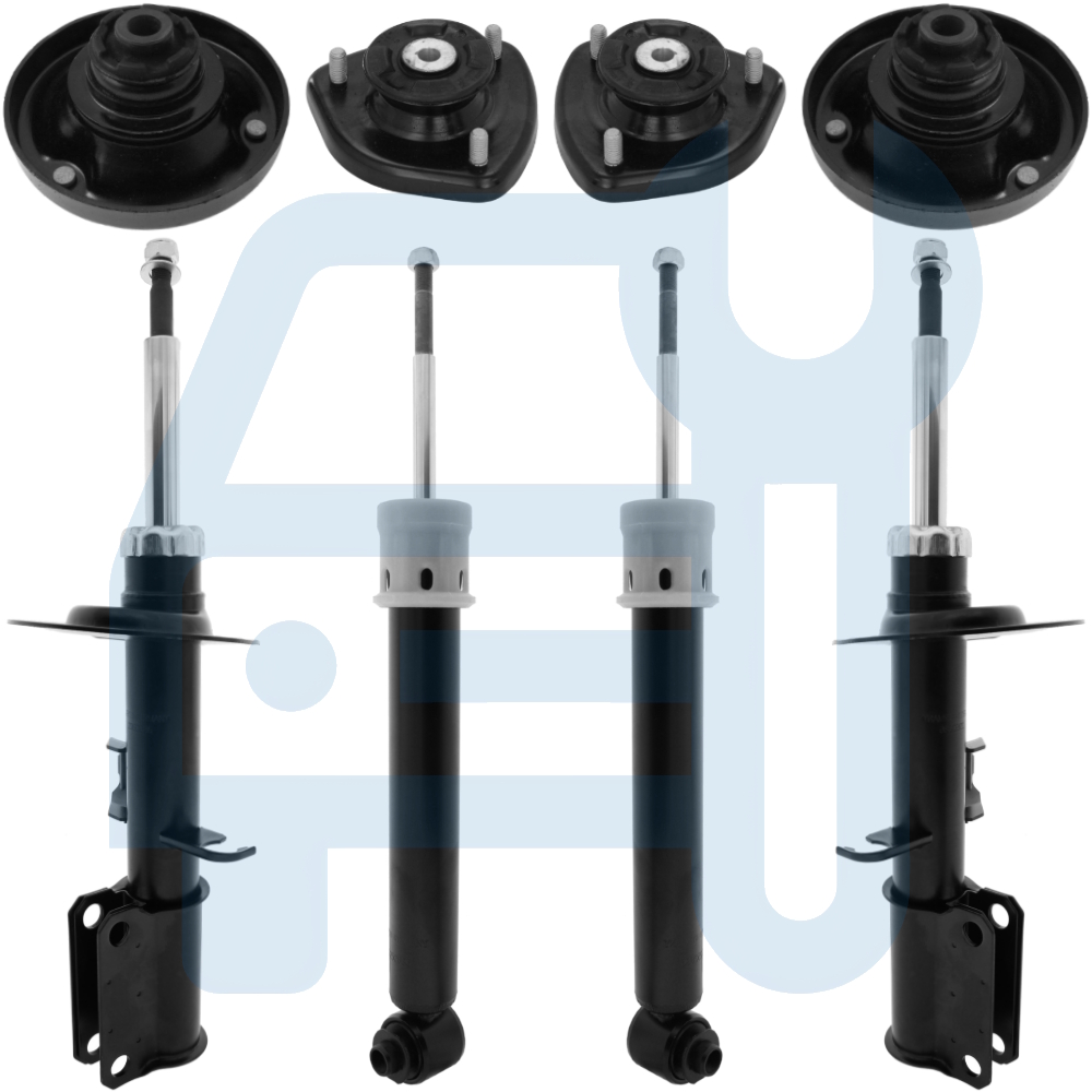 BMW X5 E53 98-06 Kit Amortisseur Coupelles Avant Arrière D'Amortisseur 8 Pieces