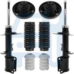 BMW X5 E53 98-06 Amortisseurs Gaz Avant Butée Soufflet Protection Coupelles Kit