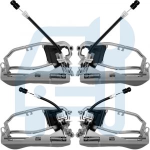 BMW X5 E53 98-06 KIT 4x MÉCANISME POIGNÉE DE PORTE AVANT ARRIÈRE GAUCHE DROITE