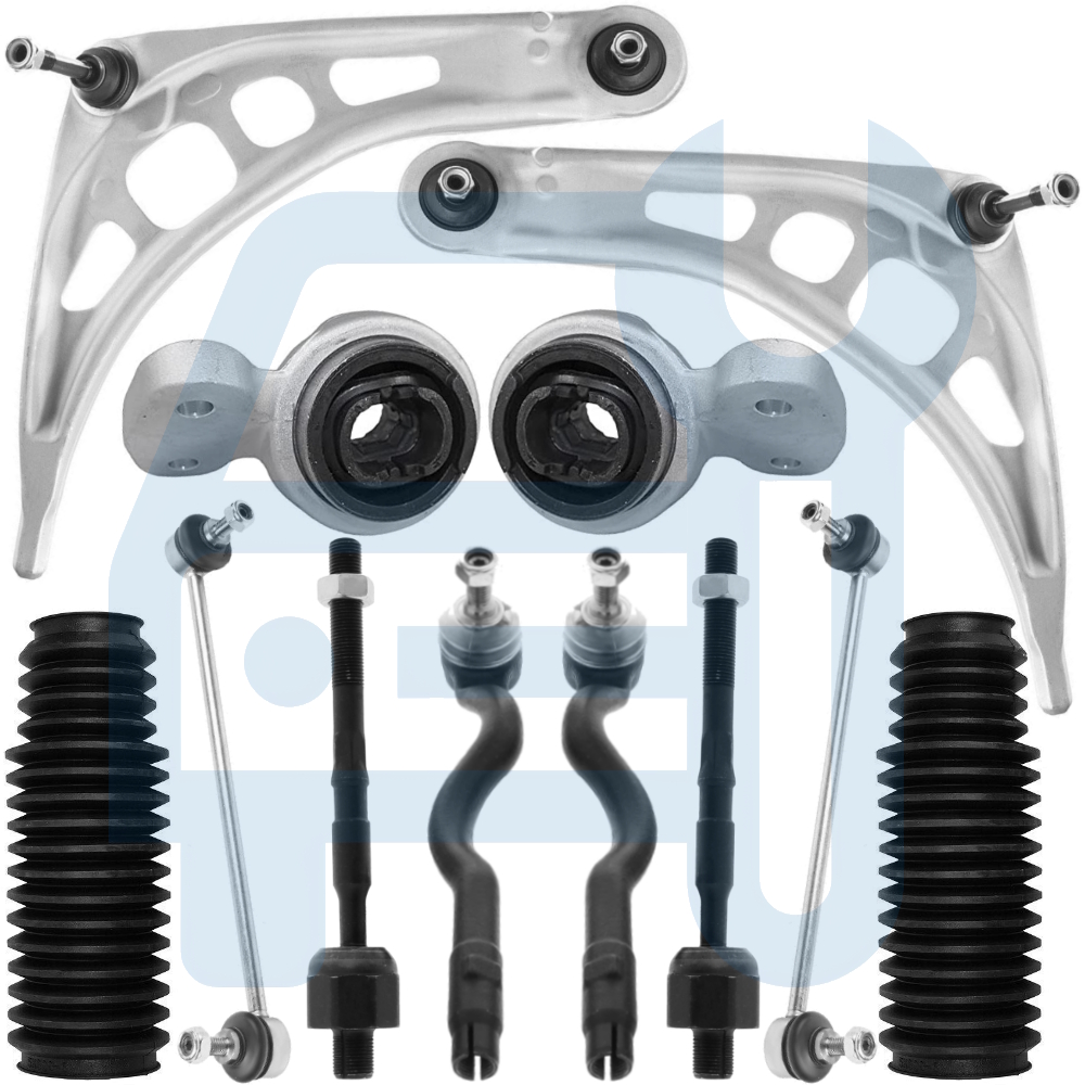 BMW 3 E46 318D 320D 330D Kit Bras De Suspension Rotule Biellette Soufflet 12 Pcs
