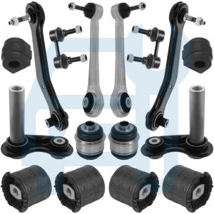 Kit Triangle Bras De Suspension Silent Bloc Berceau Arrière 16 Pièces pour BMW X5 E53
