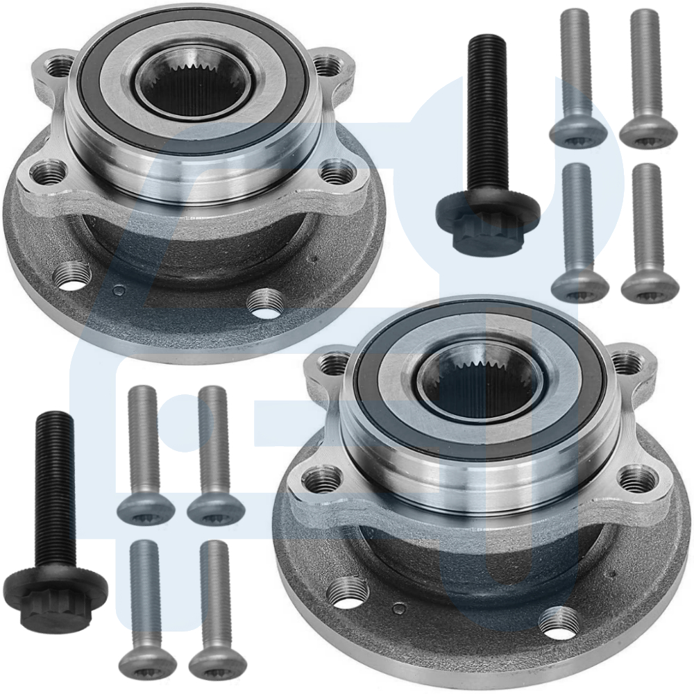 Kit Moyeu Roulement de Roue Essieu Avant 2 Pièces pour Audi A3 8P Sportback 8PA Q3 8U TT 8J