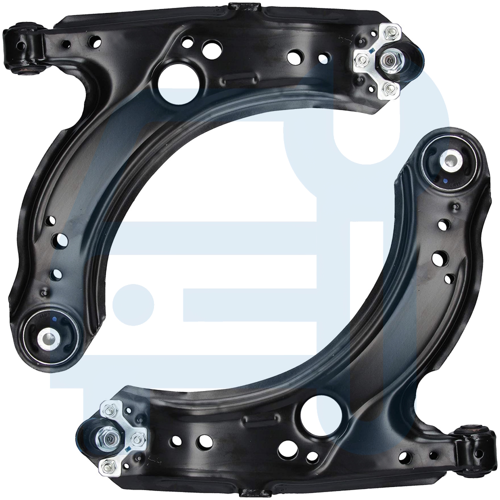 Kit Triangle Bras de Suspension Avant 4 Pièces pour Audi A3 8L Seat Leon 1M VW Golf 4