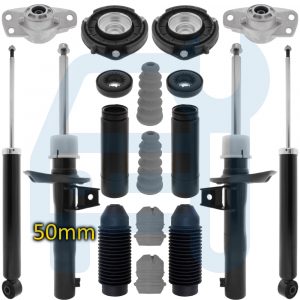 Kit Amortisseurs à Gaz Avant Arrière Ø50mm pour Audi A3 8P Sportback 8PA
