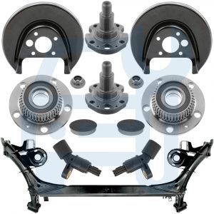 Kit Corps d'Essieu Roulement de Roue Moyeu Capteur ABS Arrière pour Audi A3 8L