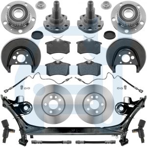 Audi A3 8L Berceau Roulement Moyeu Capteur Abs Disque Frein Plaquettes Arrière