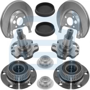 AUDI A3 8L FUSÉE CORPS DE L'ESSIEU ROULEMENT DE ROUE MOYEU DEFLECTEUR ARRIÈRE AR