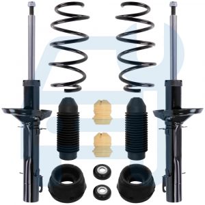 AUDI A3 8L AMORTISSEUR GAZ RESSORT SUSPENSION COUPELLES BUTÉE MANCHON AVANT AV