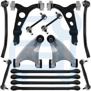 Kit Triangle Bras de Suspension Avant & Arrière 14 Pièces pour Alfa Romeo 147