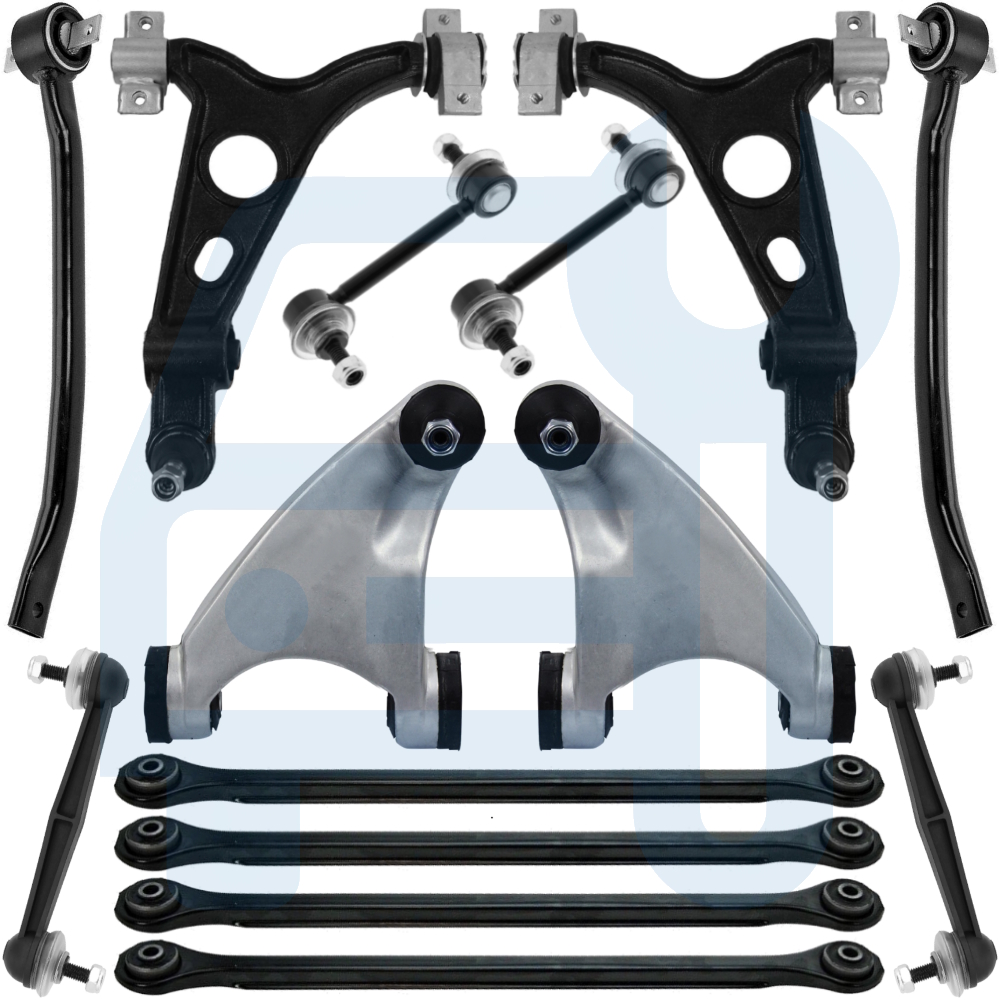Kit Triangle Bras de Suspension Avant & Arrière 14 Pièces pour Alfa Romeo 147