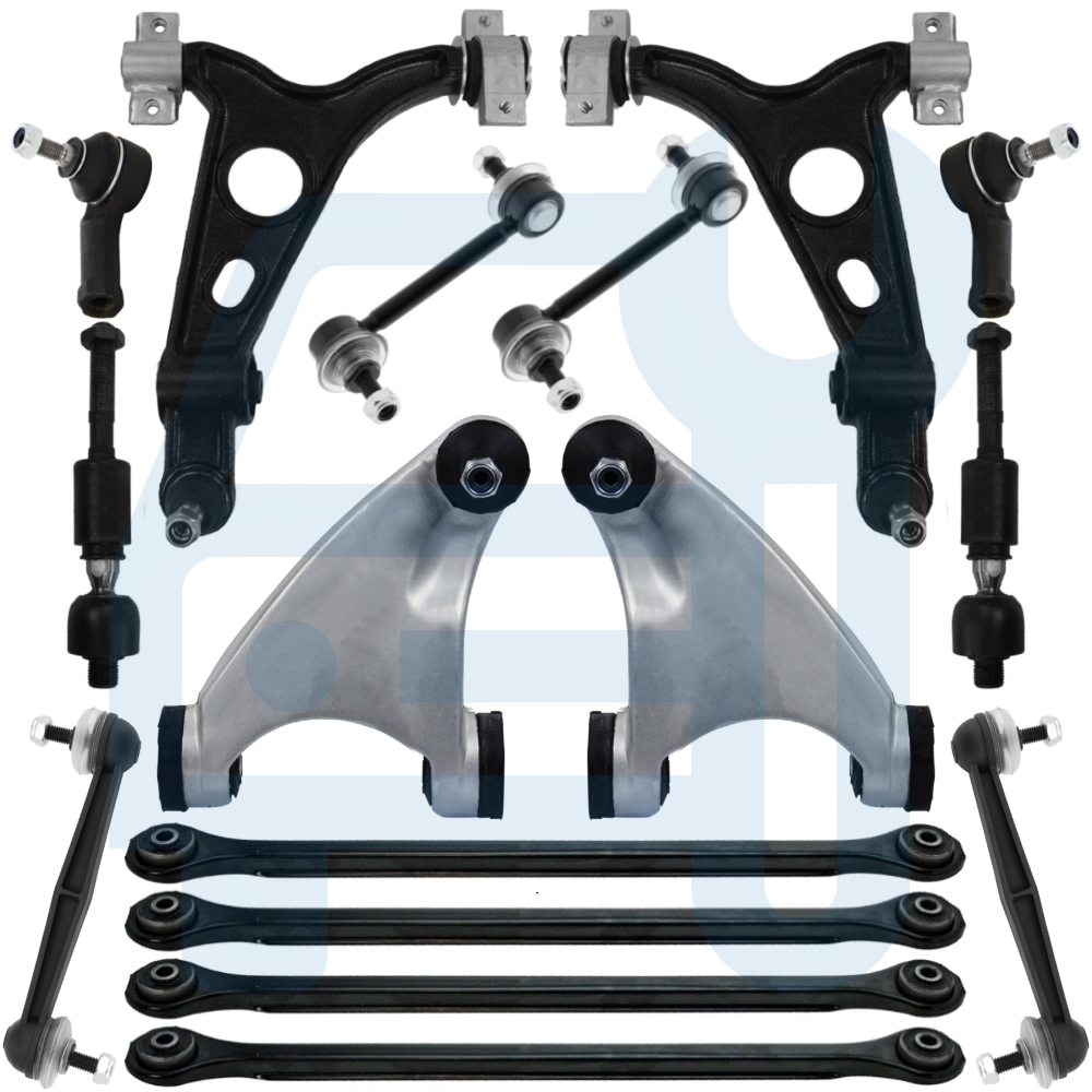 Kit Triangle Bras de Suspension Avant & Arrière 16 Pièces pour Alfa Romeo 147