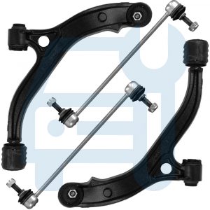 CHRYSLER VOYAGER III GS TRIANGLE BRAS DE SUSPENSION BIELLETTE BARRE STAB 4 PCS